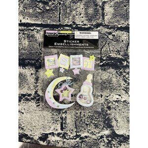 SPECIAL MOMENTS Scrapbook Embellishments Sweet Baby Theme 3D Filled items